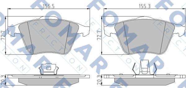 FOMAR Friction FO 849781 - Jarrupala, levyjarru inparts.fi