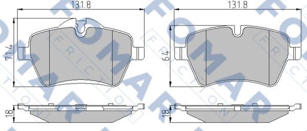 FOMAR Friction FO 844981 - Jarrupala, levyjarru inparts.fi