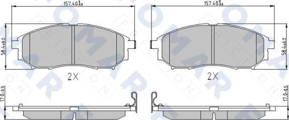 FOMAR Friction FO 846181 - Jarrupala, levyjarru inparts.fi