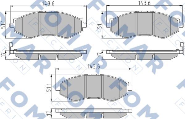 FOMAR Friction FO 846281 - Jarrupala, levyjarru inparts.fi