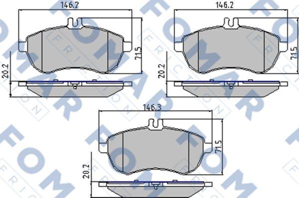 FOMAR Friction FO 848881 - Jarrupala, levyjarru inparts.fi