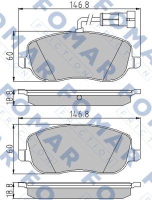 FOMAR Friction FO 847081 - Jarrupala, levyjarru inparts.fi