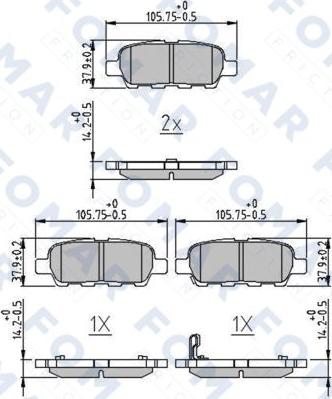 FOMAR Friction FO 859981 - Jarrupala, levyjarru inparts.fi