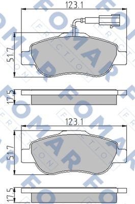 FOMAR Friction FO 856781 - Jarrupala, levyjarru inparts.fi