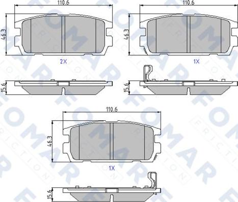 FOMAR Friction FO 858281 - Jarrupala, levyjarru inparts.fi