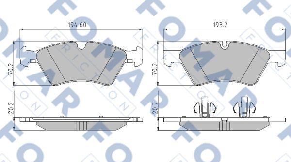 FOMAR Friction FO 858781 - Jarrupala, levyjarru inparts.fi