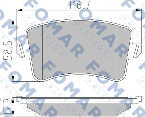 FOMAR Friction FO 857581 - Jarrupala, levyjarru inparts.fi