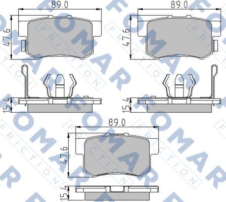 FOMAR Friction FO 860781 - Jarrupala, levyjarru inparts.fi