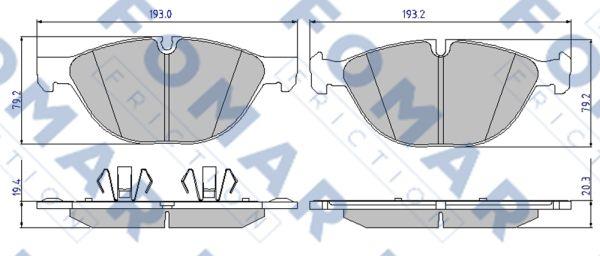 FOMAR Friction FO 861581 - Jarrupala, levyjarru inparts.fi