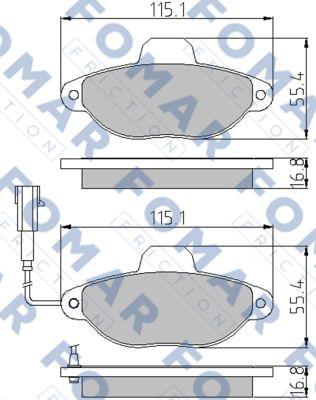 FOMAR Friction FO 861181 - Jarrupala, levyjarru inparts.fi