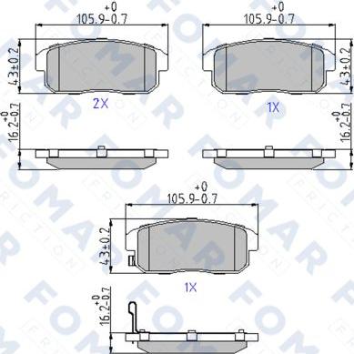 FOMAR Friction FO 868981 - Jarrupala, levyjarru inparts.fi