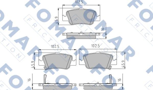 FOMAR Friction FO 862581 - Jarrupala, levyjarru inparts.fi