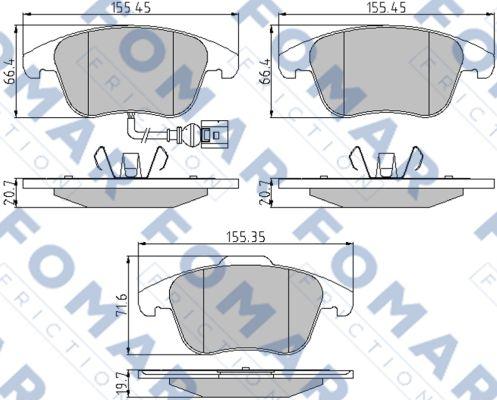 FOMAR Friction FO 862081 - Jarrupala, levyjarru inparts.fi