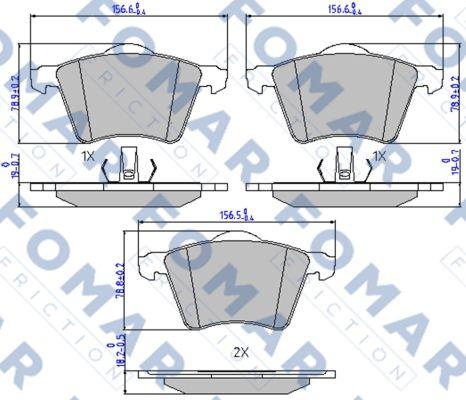 FOMAR Friction FO 867981 - Jarrupala, levyjarru inparts.fi