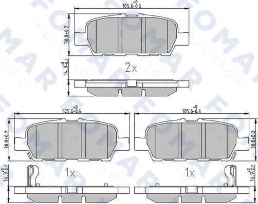 FOMAR Friction FO 809681 - Jarrupala, levyjarru inparts.fi