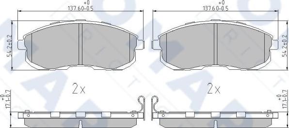 FOMAR Friction FO 809781 - Jarrupala, levyjarru inparts.fi