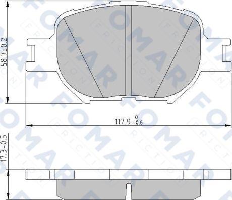 FOMAR Friction FO 814681 - Jarrupala, levyjarru inparts.fi