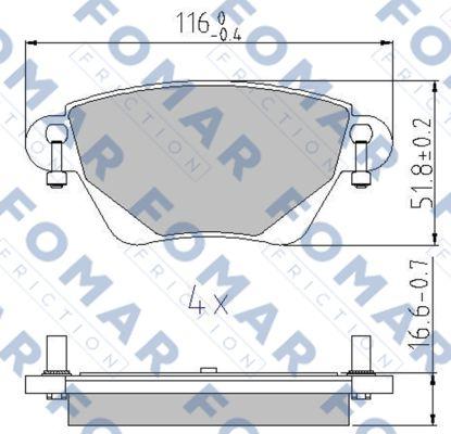 FOMAR Friction FO 815381 - Jarrupala, levyjarru inparts.fi