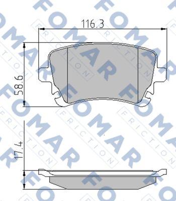 FOMAR Friction FO 815281 - Jarrupala, levyjarru inparts.fi