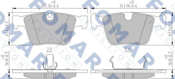 FOMAR Friction FO 884983 - Jarrupala, levyjarru inparts.fi