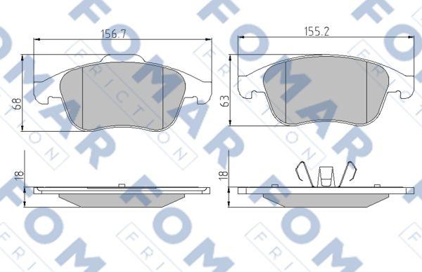 FOMAR Friction FO 886381 - Jarrupala, levyjarru inparts.fi