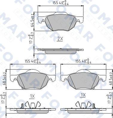 FOMAR Friction FO 839081 - Jarrupala, levyjarru inparts.fi