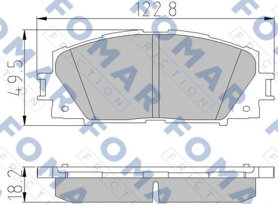 FOMAR Friction FO 838681 - Jarrupala, levyjarru inparts.fi