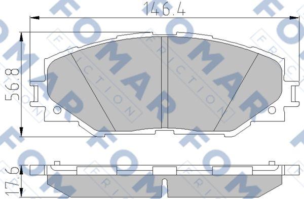 FOMAR Friction FO 838881 - Jarrupala, levyjarru inparts.fi