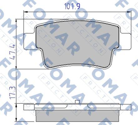 FOMAR Friction FO 832981 - Jarrupala, levyjarru inparts.fi