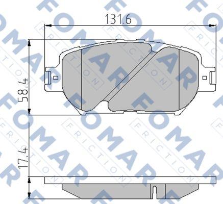 FOMAR Friction FO 832683 - Jarrupala, levyjarru inparts.fi