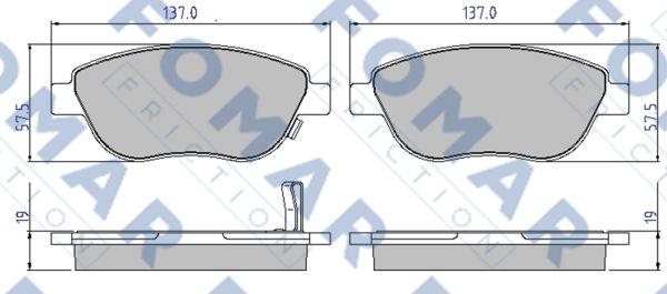 FOMAR Friction FO 827581 - Jarrupala, levyjarru inparts.fi