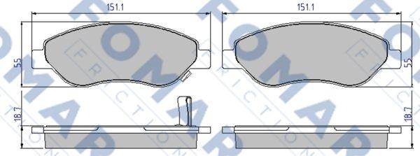 FOMAR Friction FO 827681 - Jarrupala, levyjarru inparts.fi