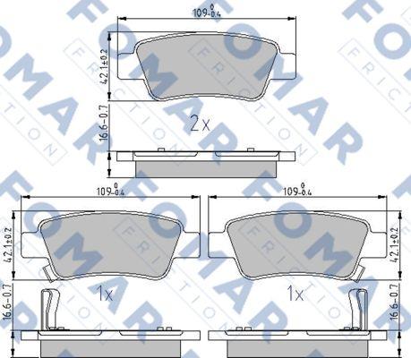 FOMAR Friction FO 874281 - Jarrupala, levyjarru inparts.fi