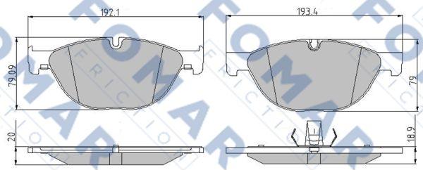 FOMAR Friction FO 876783 - Jarrupala, levyjarru inparts.fi