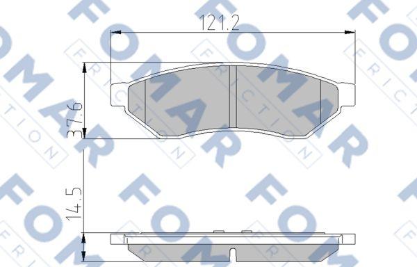 FOMAR Friction FO 870981 - Jarrupala, levyjarru inparts.fi