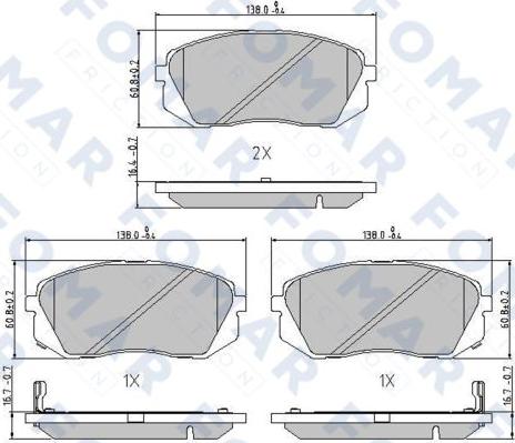 FOMAR Friction FO 870581 - Jarrupala, levyjarru inparts.fi