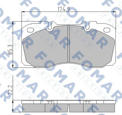 FOMAR Friction FO 870281 - Jarrupala, levyjarru inparts.fi