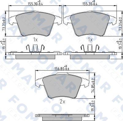 FOMAR Friction FO 871081 - Jarrupala, levyjarru inparts.fi