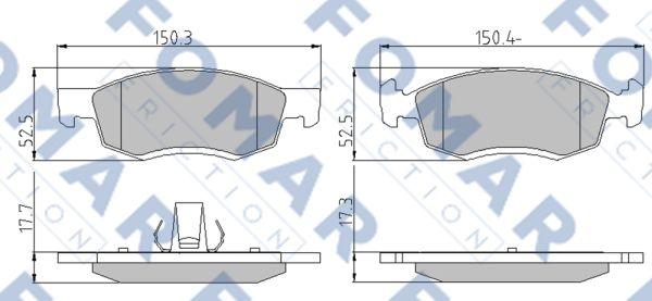 FOMAR Friction FO 873681 - Jarrupala, levyjarru inparts.fi