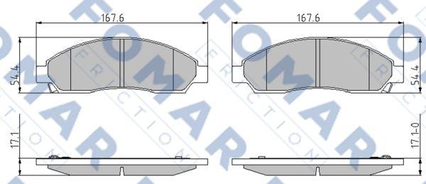 FOMAR Friction FO 873381 - Jarrupala, levyjarru inparts.fi