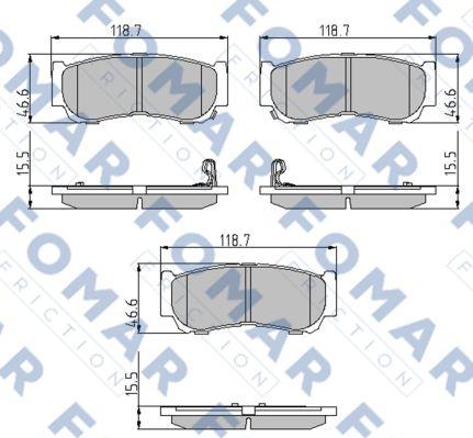 FOMAR Friction FO 872981 - Jarrupala, levyjarru inparts.fi