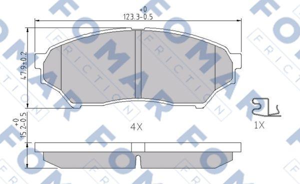 FOMAR Friction FO 340181 - Jarrupala, levyjarru inparts.fi