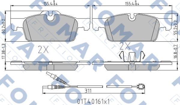 FOMAR Friction FO 337581 - Jarrupala, levyjarru inparts.fi