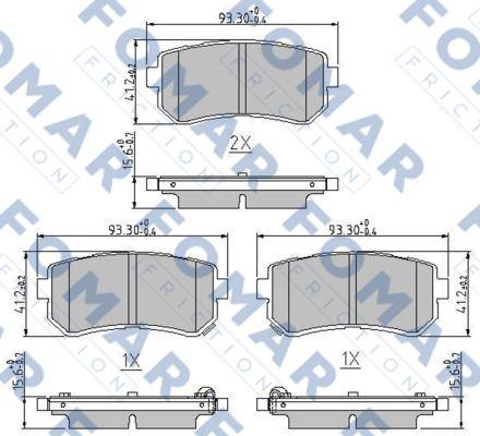 FOMAR Friction FO 244581 - Jarrupala, levyjarru inparts.fi