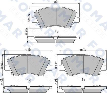 FOMAR Friction FO 244281 - Jarrupala, levyjarru inparts.fi