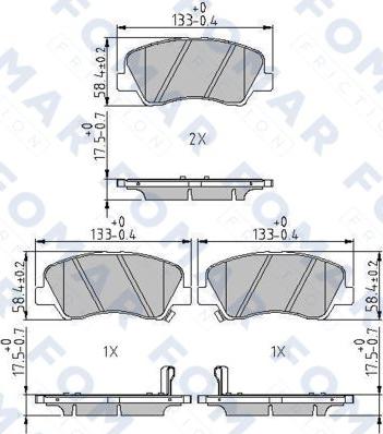 FOMAR Friction FO 246881 - Jarrupala, levyjarru inparts.fi