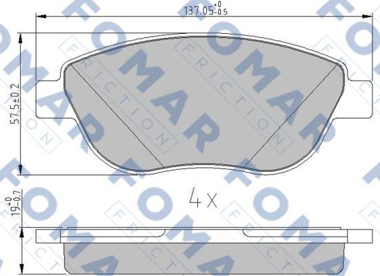 FOMAR Friction FO 241581 - Jarrupala, levyjarru inparts.fi