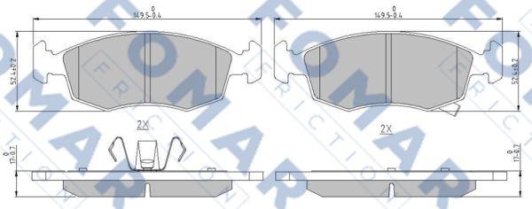 FOMAR Friction FO 242081 - Jarrupala, levyjarru inparts.fi