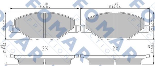 FOMAR Friction FO 247281 - Jarrupala, levyjarru inparts.fi