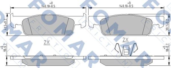 FOMAR Friction FO 250581 - Jarrupala, levyjarru inparts.fi